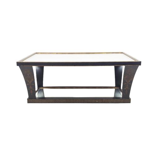 348 - JULIAN CHICHESTER LOW TABLE, 112cm x 66cm x 46cm. (slight faults)