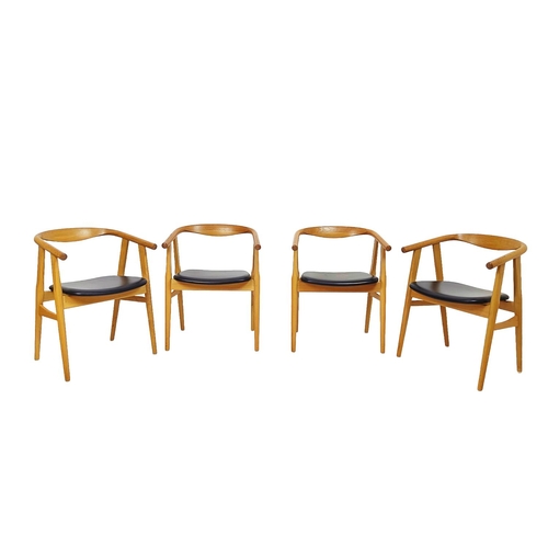 359 - GETAMA GE525 CHAIRS, a set of four, by Hans J Wegner, 71cm H approx. (4)