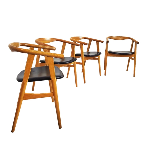 359 - GETAMA GE525 CHAIRS, a set of four, by Hans J Wegner, 71cm H approx. (4)