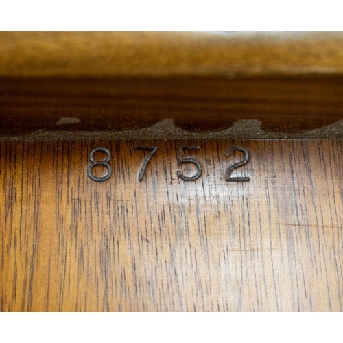 478 - ATTRIBUTED TO WILLIAM TILLMAN DINING TABLE, mahogany and satinwood banded on twin pedestals, with ex... 