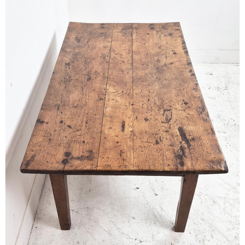 482 - LOW TABLE, 19th century French provincial cherrywood and walnut with single drawer, 58cm H x 139cm x... 