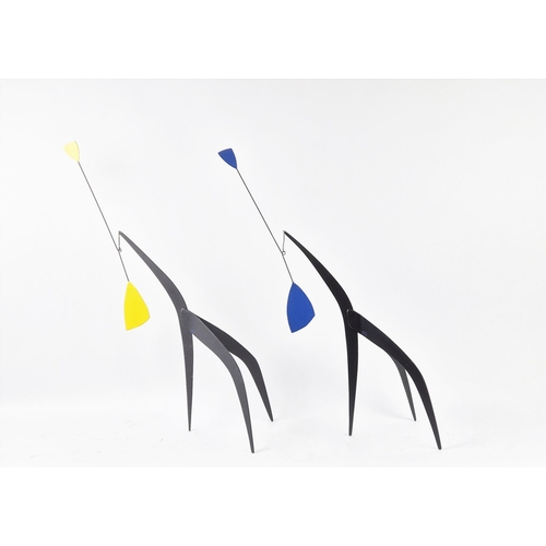 487 - MANNER OF ALEXANDER CALDER (American, 1898-1976), mobiles, a set of two, 66cm H. (2)