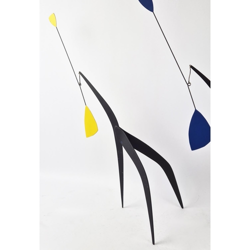 487 - MANNER OF ALEXANDER CALDER (American, 1898-1976), mobiles, a set of two, 66cm H. (2)