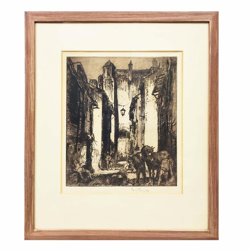 49 - SIR FRANK WILLIAM BRANGWYN RA RWS RBA (1876-1956), UNTITLED, etching, signed in pencil, 30cm x 28cm,... 