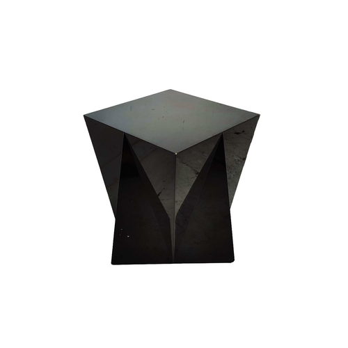 520 - AURA LONDON SIDE TABLE, black lacquered, 70.5cm x 70.5cm x 55cm approx.