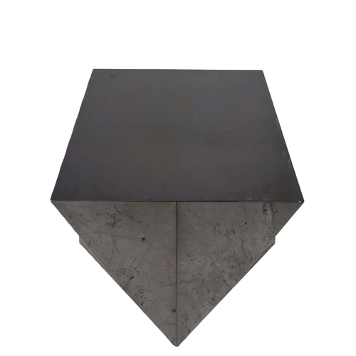 520 - AURA LONDON SIDE TABLE, black lacquered, 70.5cm x 70.5cm x 55cm approx.