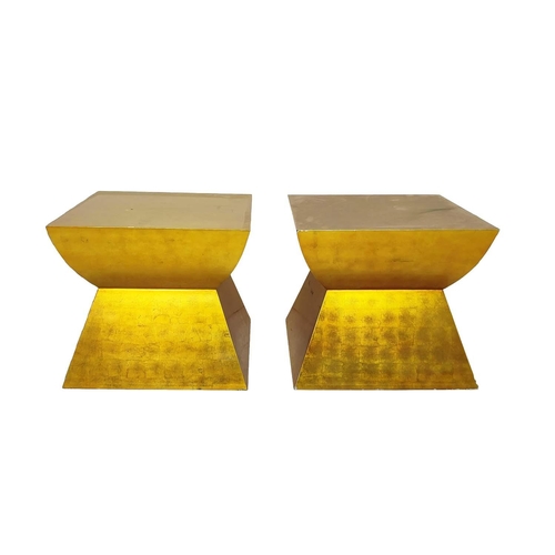 522 - AURA LONDON DICE TABLES, a pair, 48cm x 48cm x 43cm. (2)