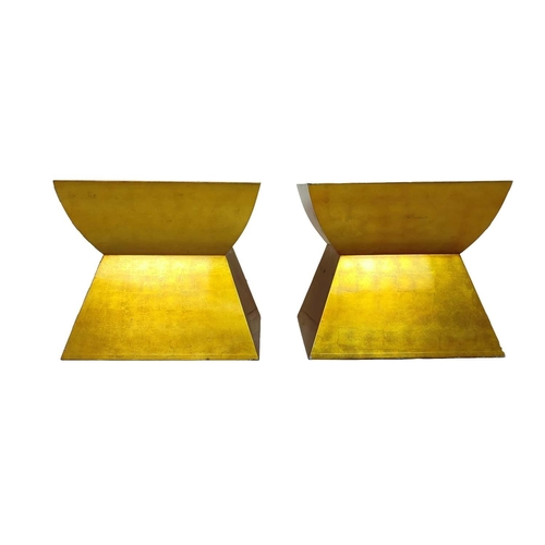 522 - AURA LONDON DICE TABLES, a pair, 48cm x 48cm x 43cm. (2)