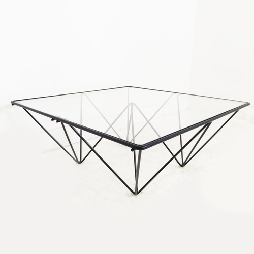 527 - AFTER PAOLO PIVA ALANDA STYLE TABLE, 33cm H x 80cm W x 80cm D.