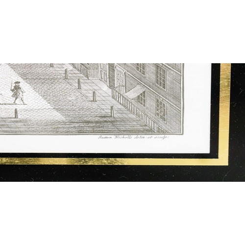 89 - LONDON SQUARES, a set of six, engraving prints to include St James Square, Leicester Square, Devonsh... 