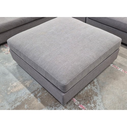 548 - CAMERICH CLOUDS CORNER SOFA, 266cm x 270cm x 89cm approx and ottoman. (faults)