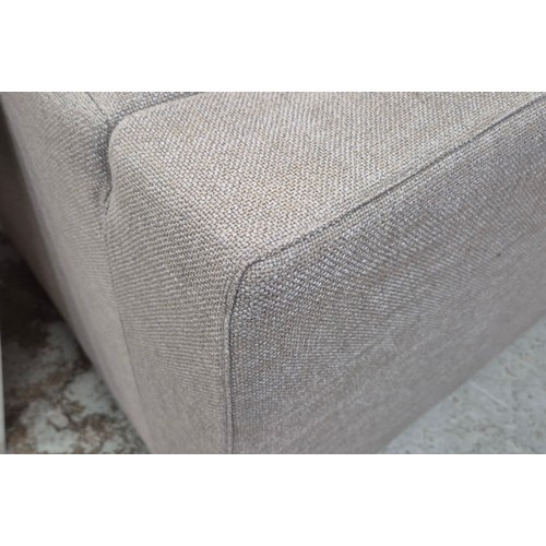 548 - CAMERICH CLOUDS CORNER SOFA, 266cm x 270cm x 89cm approx and ottoman. (faults)