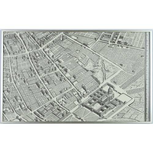 169 - After Claude Lucas & Louis Beretez, “Plan de Paris” 20 Separate panels that form one large map of Pa... 