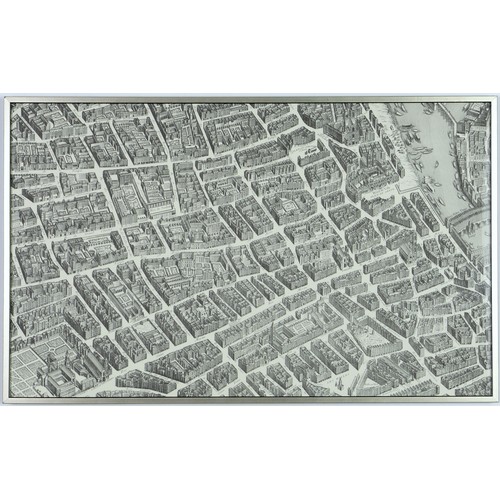 169 - After Claude Lucas & Louis Beretez, “Plan de Paris” 20 Separate panels that form one large map of Pa... 