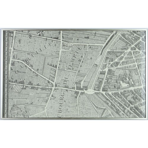 169 - After Claude Lucas & Louis Beretez, “Plan de Paris” 20 Separate panels that form one large map of Pa... 