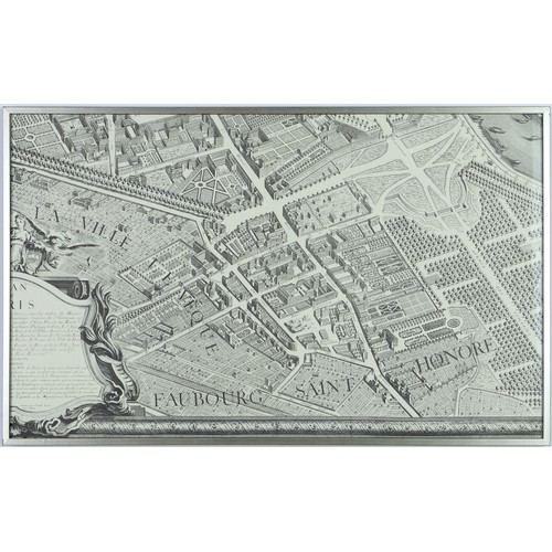 169 - After Claude Lucas & Louis Beretez, “Plan de Paris” 20 Separate panels that form one large map of Pa... 