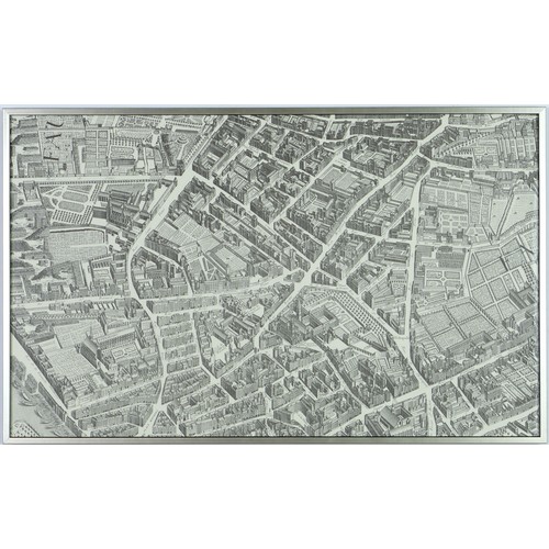 169 - After Claude Lucas & Louis Beretez, “Plan de Paris” 20 Separate panels that form one large map of Pa... 