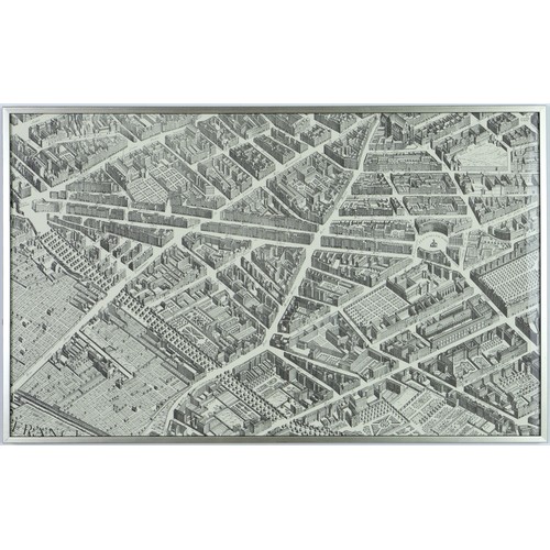 169 - After Claude Lucas & Louis Beretez, “Plan de Paris” 20 Separate panels that form one large map of Pa... 