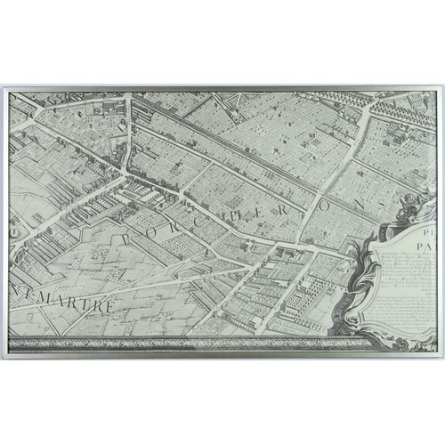 169 - After Claude Lucas & Louis Beretez, “Plan de Paris” 20 Separate panels that form one large map of Pa... 