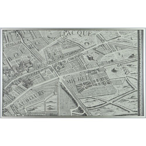 169 - After Claude Lucas & Louis Beretez, “Plan de Paris” 20 Separate panels that form one large map of Pa... 