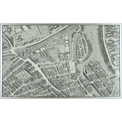 169 - After Claude Lucas & Louis Beretez, “Plan de Paris” 20 Separate panels that form one large map of Pa... 