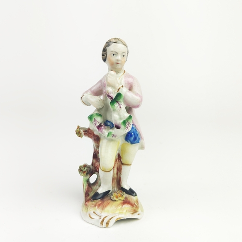 22 - MEISSEN FIGURE GROUP DEPICTING A LADY, gentleman and boy holding a chain, urn to centre, a Meissen f... 