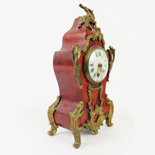 26 - CARRIAGE CLOCKS, three, 19th/20th century brass together with a tortoiseshell mantle clock. (4)