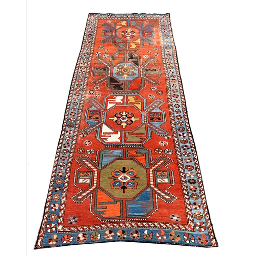 301 - ANTIQUE KAZAK KELLEH, 287cm x 123cm.