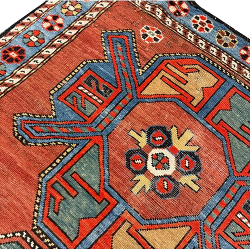 301 - ANTIQUE KAZAK KELLEH, 287cm x 123cm.