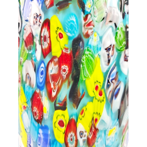 305 - MURANO STYLE GLASS VASE, 45cm H x 43cm.