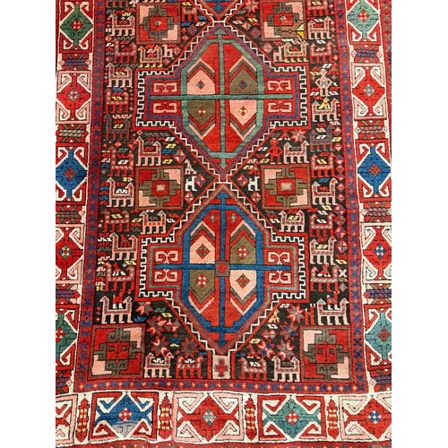 300 - VINTAGE TURKISH RUNNER, 365cm x 108cm. (repairs/restorations)