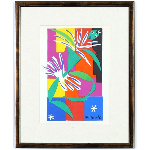 61 - HENRI MATISSE, a set of three off set lithographs, Souvenir, Danseuse, Creole, Decoration Masques, 1... 