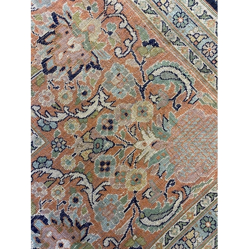 118 - FINE SILK ISPHAHAN DESIGN CARPET, 320cm x 220cm.