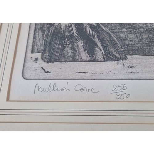 49A - GRAHAM CLARKE (British b.1941), 'Mullion cove', etching, signed and numbered 256/350, 60cm x 69cm ov... 