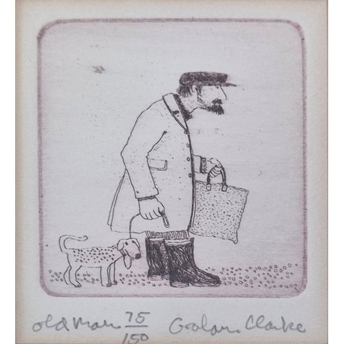 49A - GRAHAM CLARKE (British b.1941), 'Mullion cove', etching, signed and numbered 256/350, 60cm x 69cm ov... 