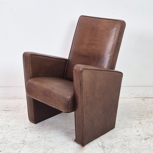 283 - ARMCHAIR, to match previous lot, 86cm H x 62cmx  68cm. (imperfections)