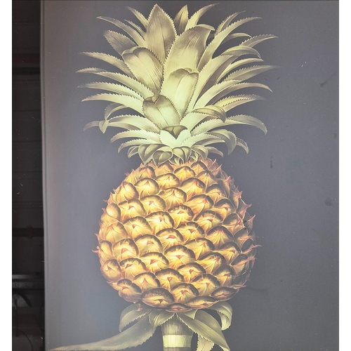 474 - CONTEMPORARY SCHOOL PINEAPPLE PRINTS, a pair, framed and glazed, 74cm H x 64cm. (2)