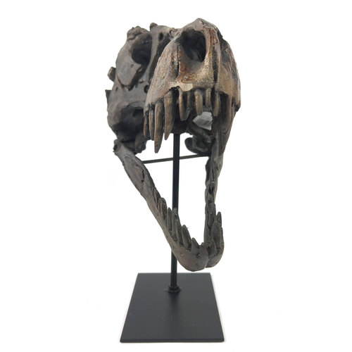 470 - CONTEMPORARY SCHOOL T-REX SCULPTURE, resin, 33cm H.