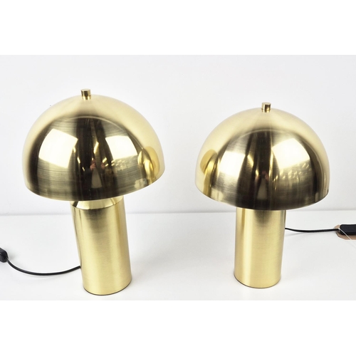 459 - AFTER VICO MAGISTRETTI ATOLLO STYLE TABLE LAMPS, a pair, 38cm H approx. (2)