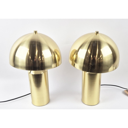 460 - AFTER VICO MAGISTRETTI ATOLLO STYLE TABLE LAMPS, a pair, 40cm H approx. (2)