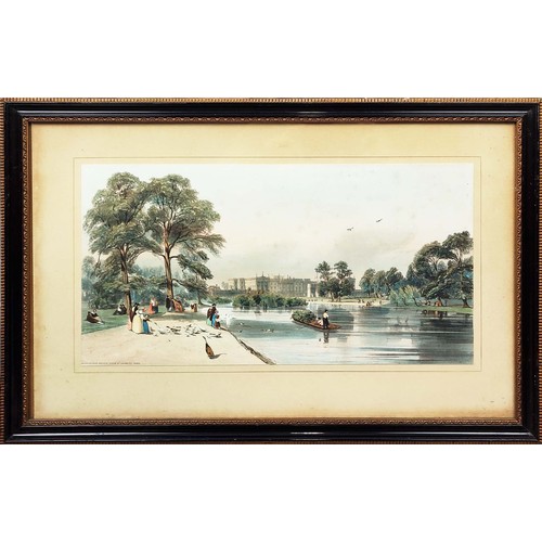 55A - THOMAS SHOTTER BOYS, HORSEGUARDS FROM ST JAMES PARK, Buckingham Palace from St James, Hyde Park near... 