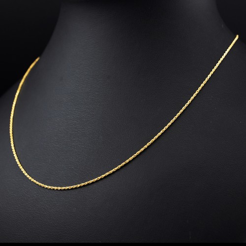 62 - A COLLECTION OF VARIOUS GOLD NECKLACE CHAINS, comprising two 18ct gold chain, one 10ct gold chain an... 