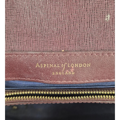 14 - ASPINAL OF LONDON LOTTIE BAG, signature letterbox closure, interwoven leather and chain strap, gold ... 