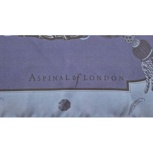 16 - ASPINAL OF LONDON SIGNATURE SHIELD SCARF, silk, made in Italy, hand rolled edges, 90cm x 90cm, with ... 