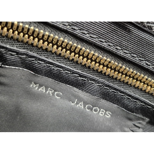 20 - MARC JACOBS BAG, front flap closure with gold tone studs and gold tone detachable chain shoulder str... 