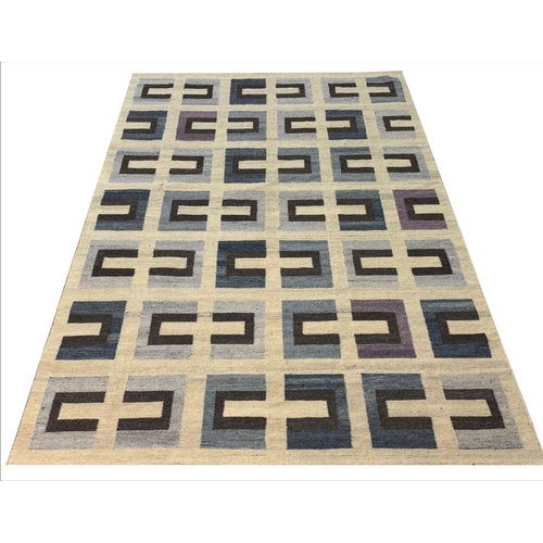 243 - FINE SWEDISH DESIGN KILIM, 350cm x 250cm.