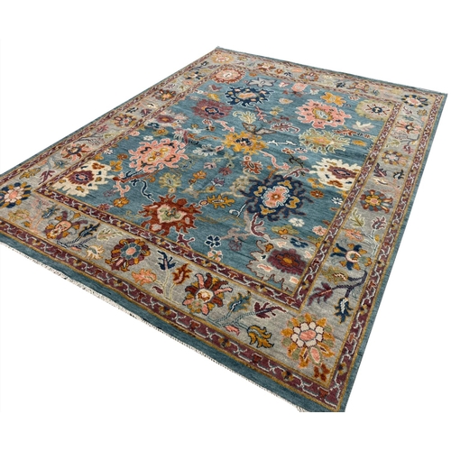 247 - FINE CONTEMPORARY OUSHAK CARPET, 300cm x 240cm.