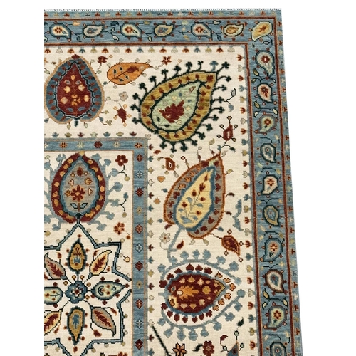 249 - FINE CONTEMPORARY SUZANI DESIGN CARPET, 300cm x 200cm.