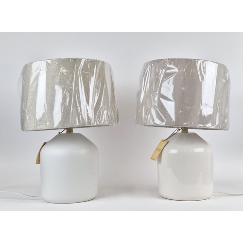 33 - LAUREN RALPH LAUREN HOME TABLE LAMPS, a pair, with shades, 54cm H approx. (2)