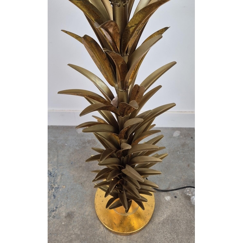 358 - PALM TREE FLOOR LAMP, Maison Jansen style, gilt metal, 150cm H.